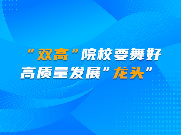 “雙高”院校要舞好高質(zhì)量發(fā)展“龍頭”